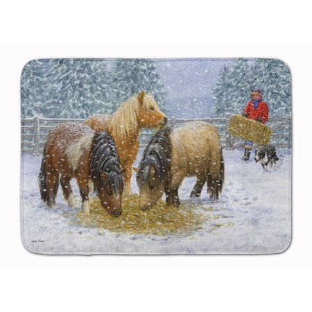 Carolines Treasures Shetland Ponies Machine Washable Memory Foam Mat ASA2206RUG